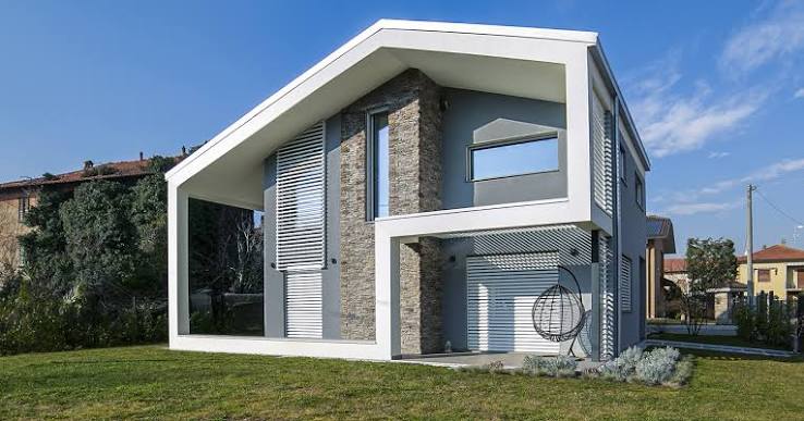 Render di una casa passiva nel Veneto