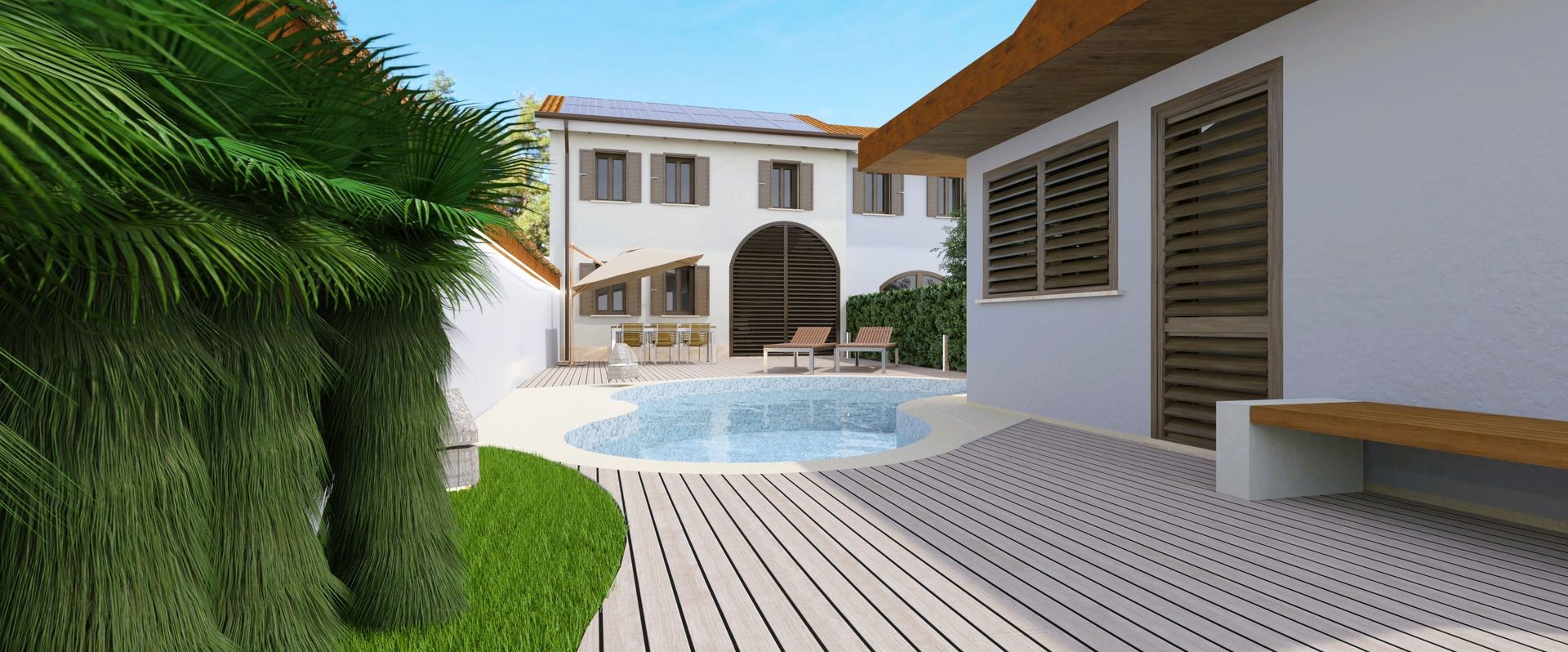 Cantiere di una casa in materiali bio-compatibili